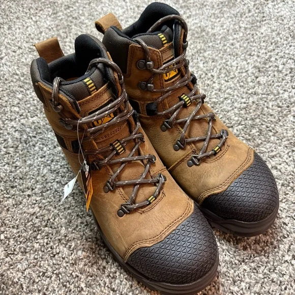 Caterpillar Men's Accomplice X Waterproof Steel Toe 6 Work Boots Brown Size 14